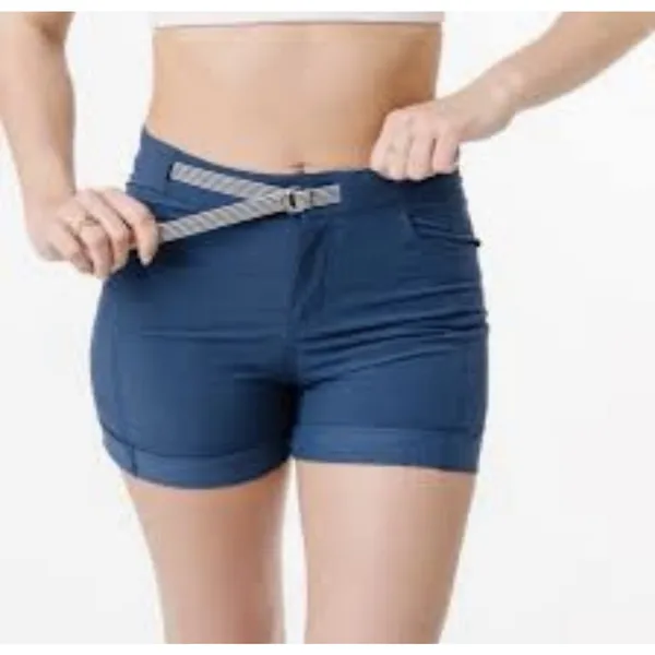 ZYIA Active Not Just A Trail Hiking Shorts Blue Womens Large 6 Pockets Cuffed L⁠ - Image 2