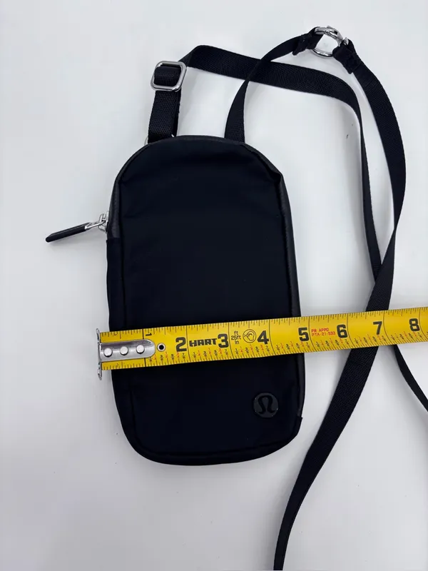 lululemon athletica Black Mesh Front Crossbody Bag - Image 4