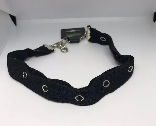 Gothic Black Grommet Punk Chocker New - Image 5