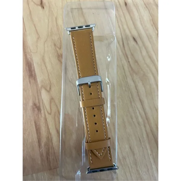 Apple Watch bang Vegan leather brown tan color 38/40 mm - Image 5
