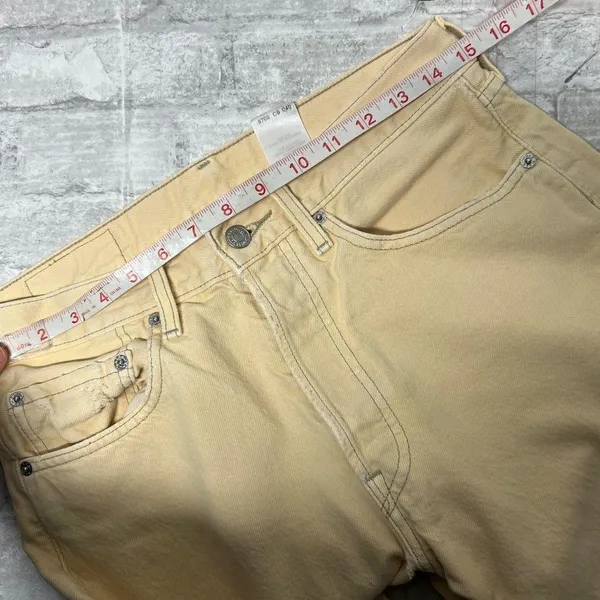Levi's 501 button fly vanilla yellow cream 31x32 - Image 8