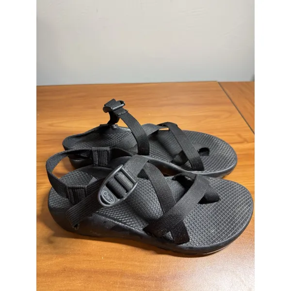 Chacos Z/Cloud Wmns Banded Sandals Size W 10 Solid Black Nylon Straps Adjustable - Image 3
