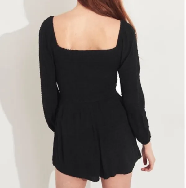 Hollister Black Long Sleeve Romper - Image 2