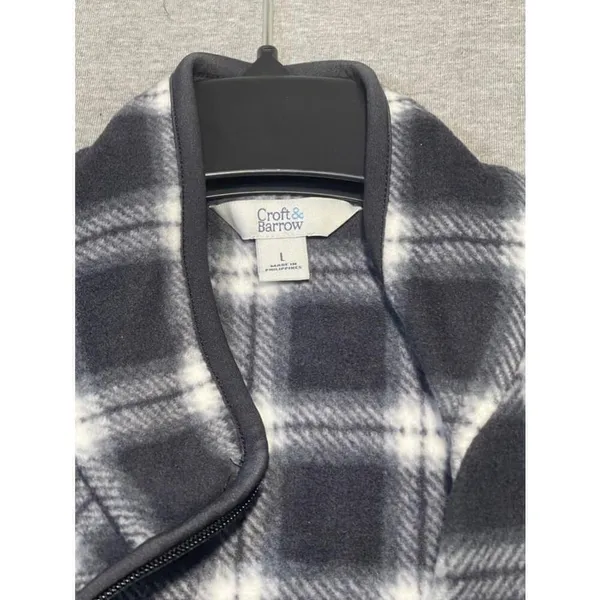 Womens Croft & Barrow Vest Size L Black/White - Image 2