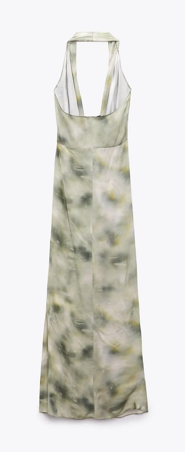 Zara Dress maxi multiposition satin effect wedding party coctail - Image 12