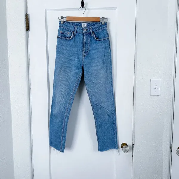 BDG | High Rise Raw Ankle Cropped Dillon Blue Jeans Size 26W - Image 3
