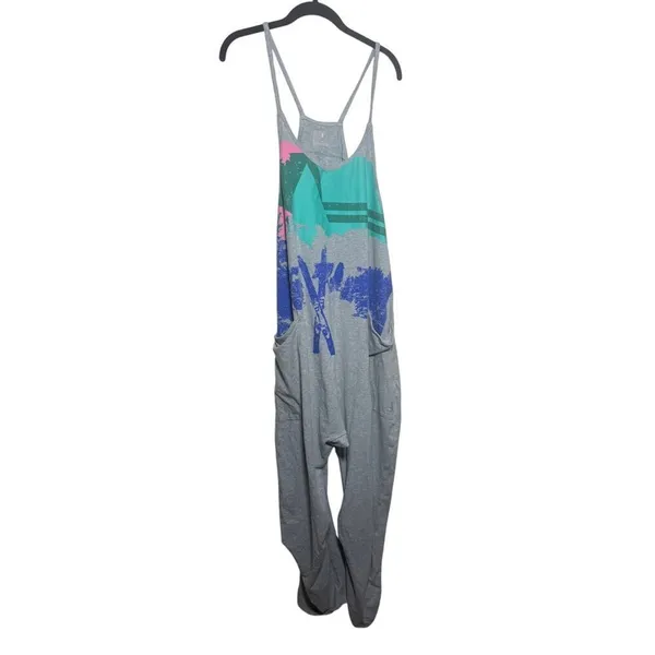 Free People Movement Hot Shot Onesie – Printed Graphic Jumpsuit, Women’s Size M - Image 4