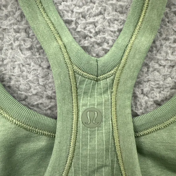Lululemon Ebb To Street Tank Top Willow Green Athletic Athleisure Yoga Women's 4 - Image 4