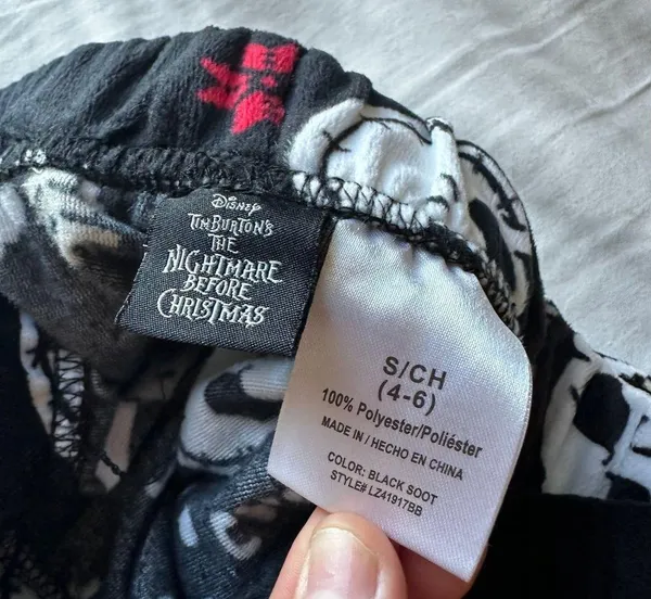 Disney NIGHTMARE BEFORE CHRISTMAS Fleece Lounge Pajama Sleep Pants Small Jack - Image 6