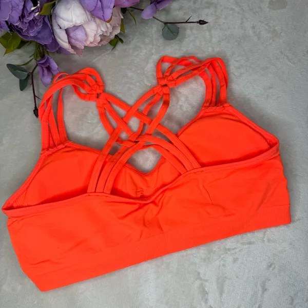 NEW Anemone Bright Orange Strappy Bralette - Image 5