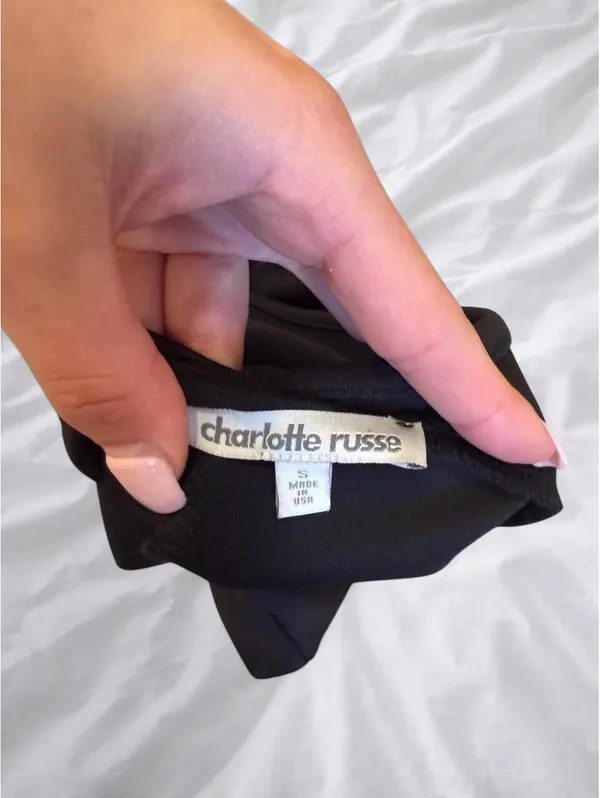 Charlotte Russe Black Halter Romper | Small - Image 5