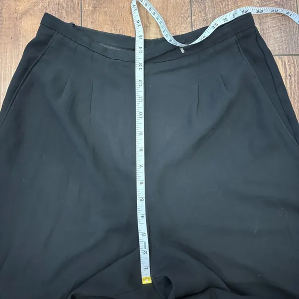 Babaton Aritzia Black Wide Leg Capri Trouser Pants Women's Size 2 Travel Career - Image 8