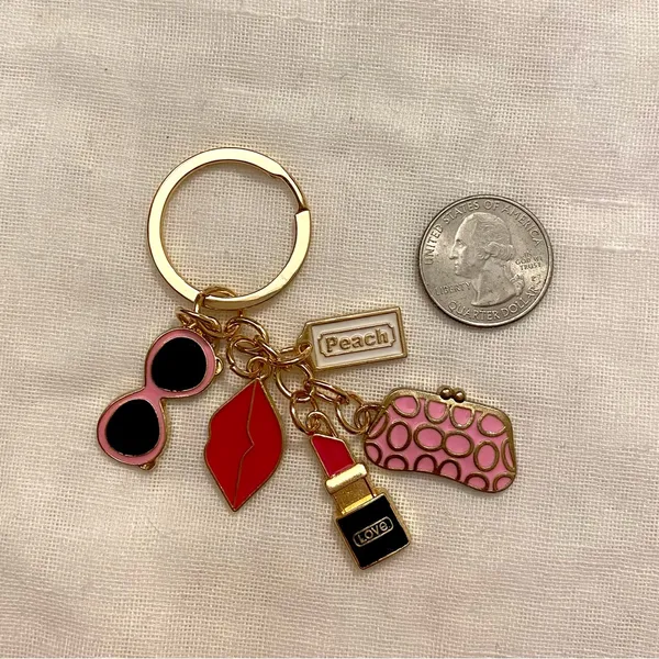 Glam Keychain/Bag Charm with Charms Is Cute and Girly and Functional - Image 3