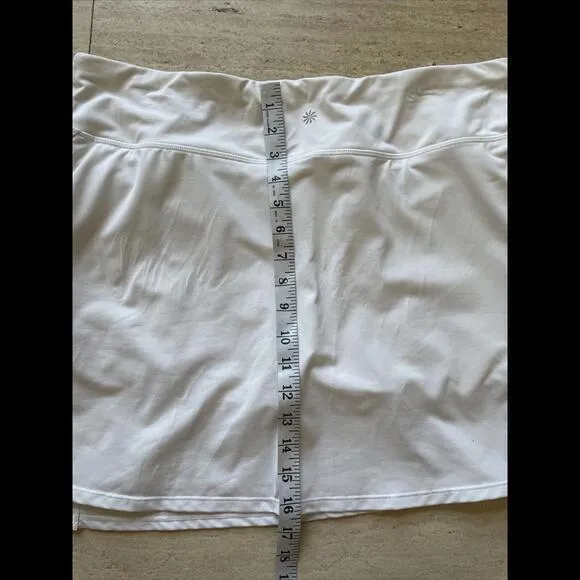 Athleta XL White Skort Tennis Pickaball‎ Running Gym - Image 6