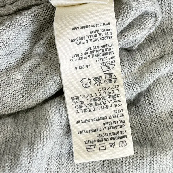 Abercrombie And Fitch Womens Cardigan Size M Preppy Coastal Clean Girl Minimal - Image 11