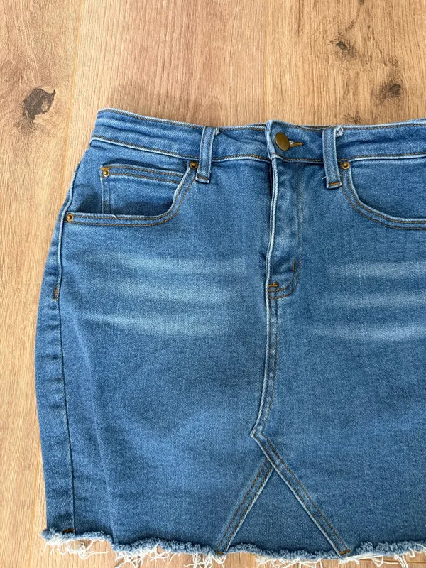 Denim mini skirt Blue Size M - Image 2