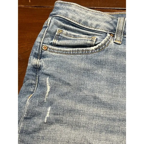 Sonoma Distressed Denim Jean Shorts Distressed Cuffed Size 12 - Image 2