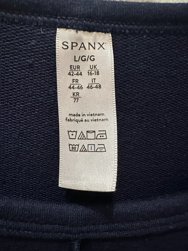 SPANX® Perfect Length Dolman Sleeve Top size Large Navy - Image 9