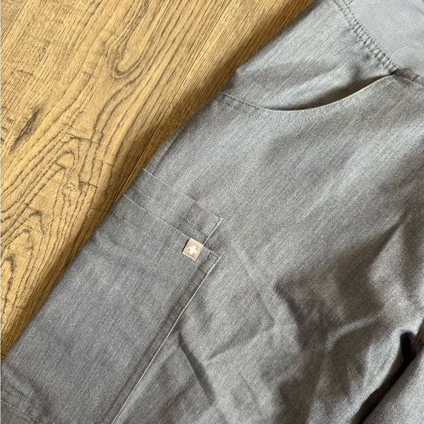 Figs Classic Fit Kade Cargo Scrub Pants Straight Leg- Slate Blue - Image 2