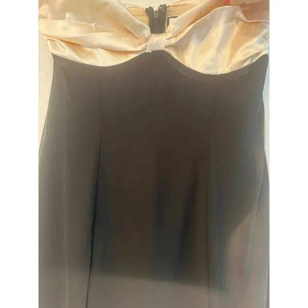 Runaway The Label Black Champagne Strapless Mermaid Maxi Dress Small Formal Gown - Image 5