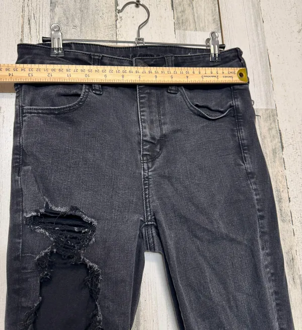 black next level stretch ripped skinny jeans - Image 9