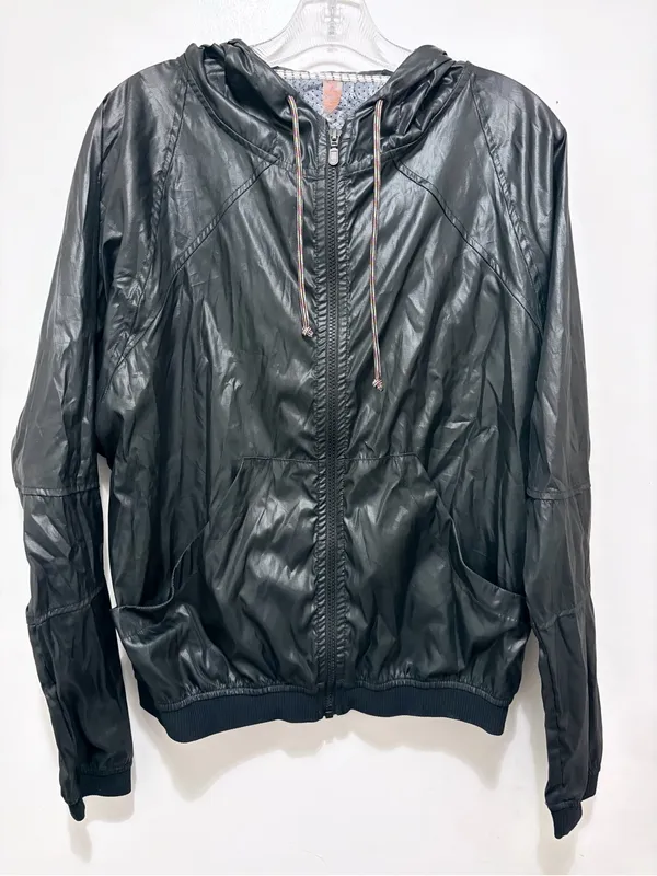 Maaji Sailboat Jacket Black Hooded Windbreaker Medium‎ - Image 6