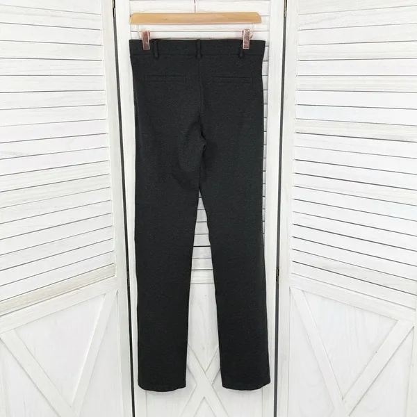Betabrand Classic Straight Leg Yoga Dress Pants Gray‎ Small - Image 5