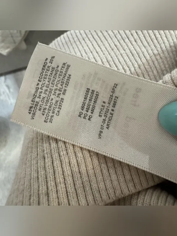 Aritzia WILFRED FREE‎ Bodycon Cut-Out Ribbed Eco Knit Mini Dress Large - Image 6