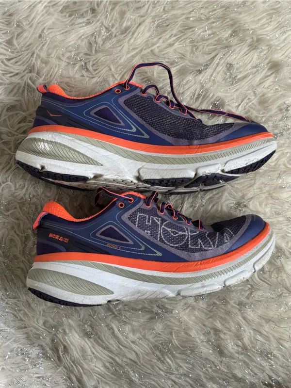 Hoka One One Purple/Orange Women's Running Shoes Size US W 9.5 - Image 7