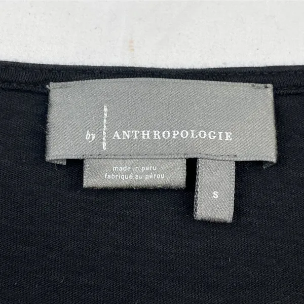 Anthropologie Women's Black Shirt/Tank-Top/Cowl Neck Sz S SKU 4098 - Image 4