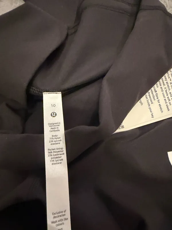 Lululemon Wunder Train Leggings 28” High-Rise Black size 10 - Image 3