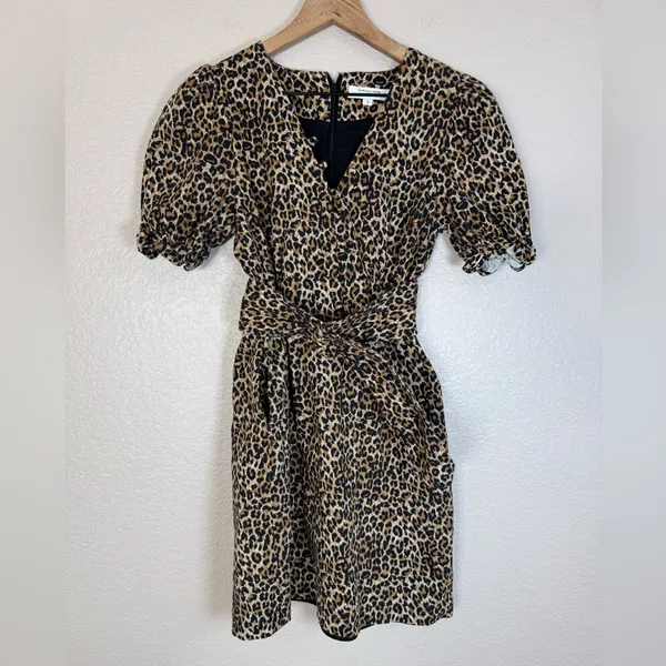 Marissa Webb Collective Carly Leopard Cheetah Mini Dress size 2 $398 - Image 14