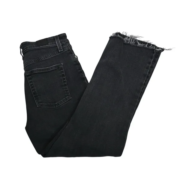 BDG Womens 26 Kick Flare High Rise Cropped Jeans in Black - Image 3