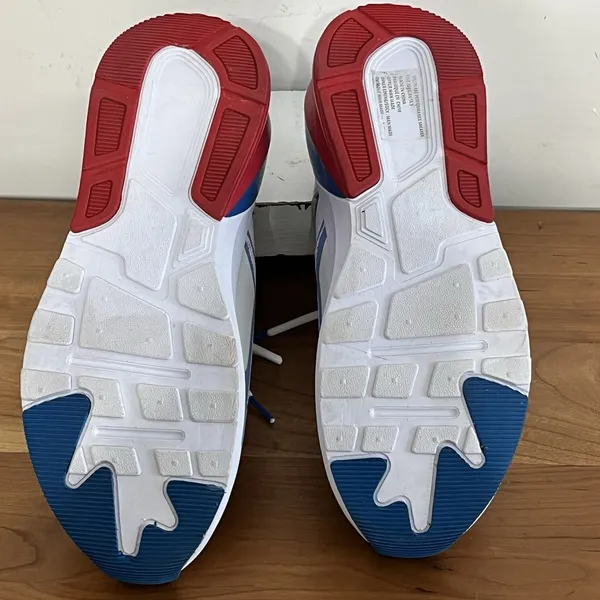 Fabletics Westlake Running Shoes Lace Up Athletic Sneakers Red White Blue Size 8 - Image 8