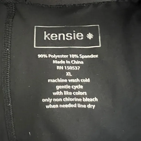 1031 | Kensie Pleated Athletic Tennis Golf Skort Black‎ Womens XL - Image 3