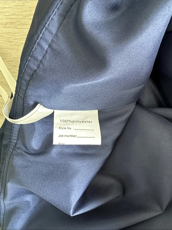 Wedding Dress Strapless Satin Bridesmaid Gown Navy Blue See Measurements NWT - Image 5