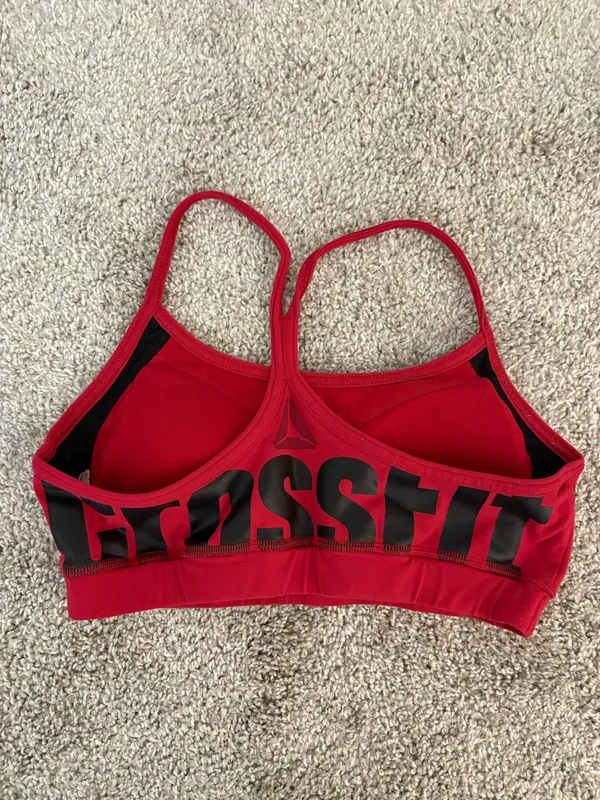 Reebok CrossFit Sports Bra Red - Image 2