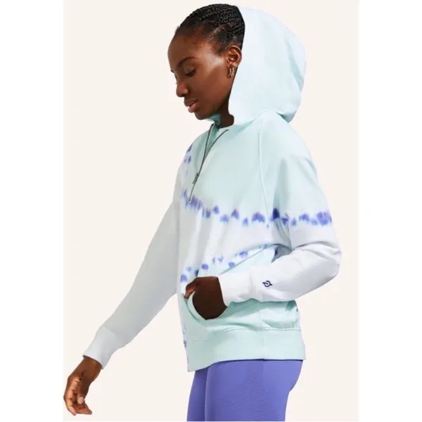Peloton Women’s Tie Dye Half Zip Graphic Sunburst Pullover Hoodie Sweatshirt M - Image 5