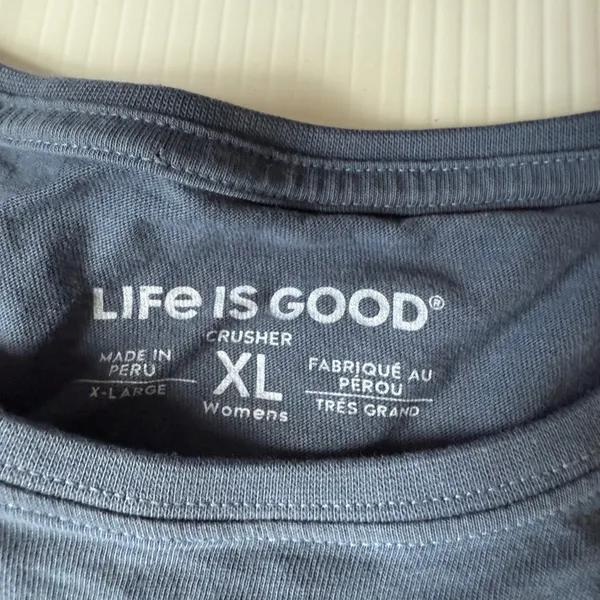 Life is Good Crusher Tee‎ Flower Graphic Short Sleeve Top XL - Image 2