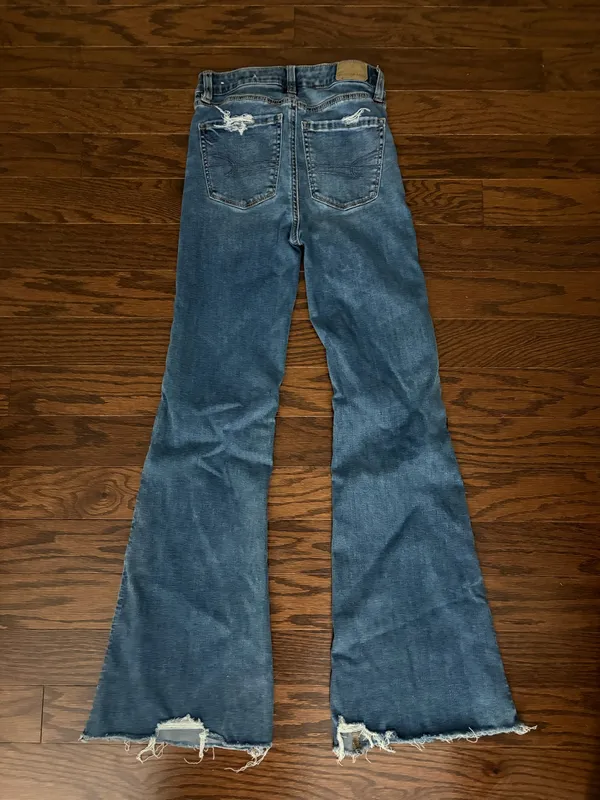 American Eagle Outfitters Super High-Rise Flare Jeans - Image 2