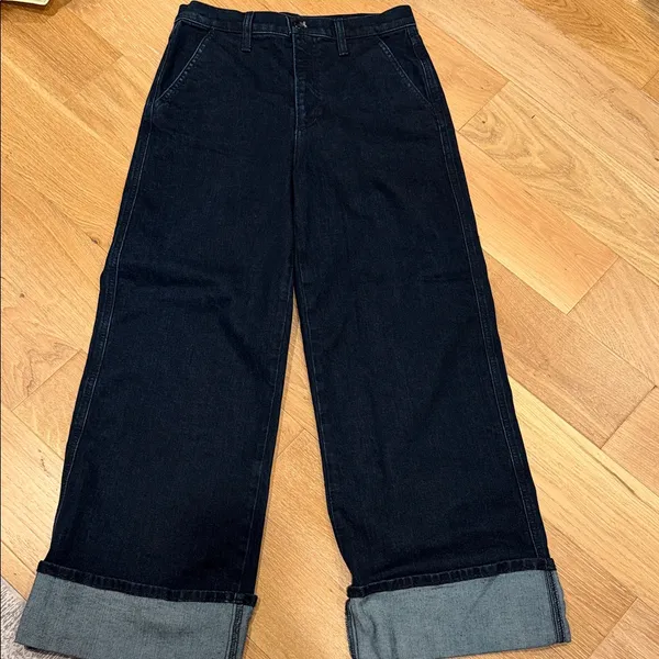 Joe's Jeans the Trixie HIGH RISE WIDE LEG CUFFED TROUSER 27‎ - Image 2