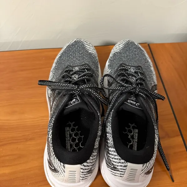 Asics Women's GT-2000 13 Running Shoe Black White Knit Flyte‎ Foam Trainer W10 - Image 6