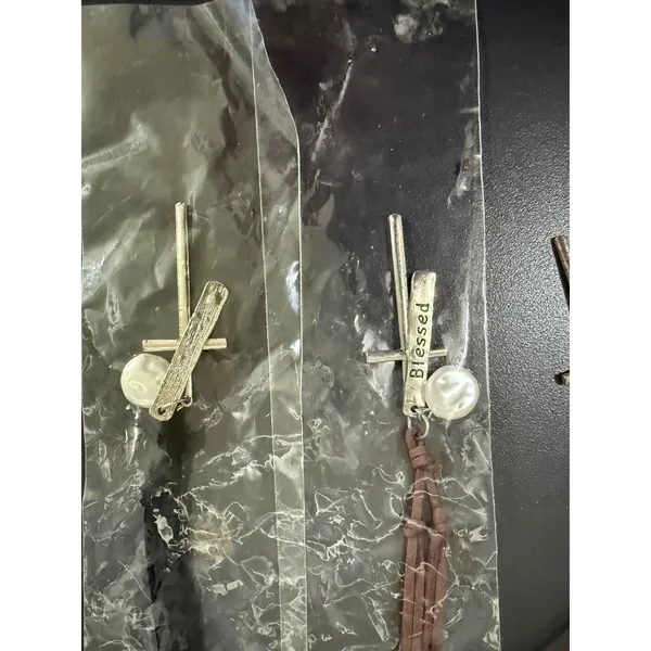 Bundle 14- 8pc Western Jewelry Cross Cord Necklaces Cactus & Silver Cuff Set - Image 3