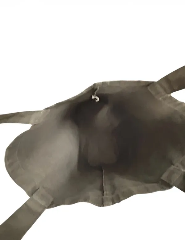 Grey Graphic Tote with Bear “LETS HIBERNATE” Gray - Image 7