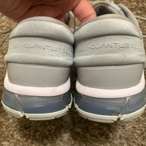 ASICS GEL-QUANTUM 360 low woman athletic tennis shoes size 9.5 white grey - Image 6