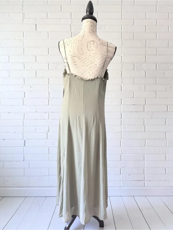 A New Day Chiffon Ruffled Maxi Dress Size Large NWT - Image 4