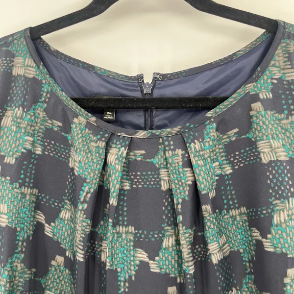 Talbots Tweed Dress Sz 16P Office Preppy Old Money Academia Mix Media Metallic - Image 3