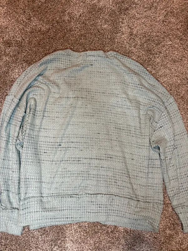 Free People Top Waffle Knit Long Sleeve - Image 5