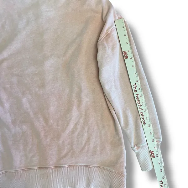 Pilcro Anthropologie Peach Pink‎ Cotton Sweatshirt Lightweight Pullover M - Image 5