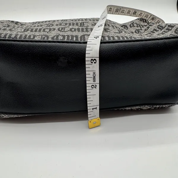 Juicy Couture Monogram Satchel Crossbody Bag Black White Logo AOP‎ - Image 6